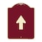 Signmission Straight Thru Straight Thru Symbol Heavy-Gauge Aluminum Architectural Sign, 24" x 18", BU-1824-22834 A-DES-BU-1824-22834 - alternate 1